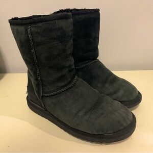 Black UGGS size 6W